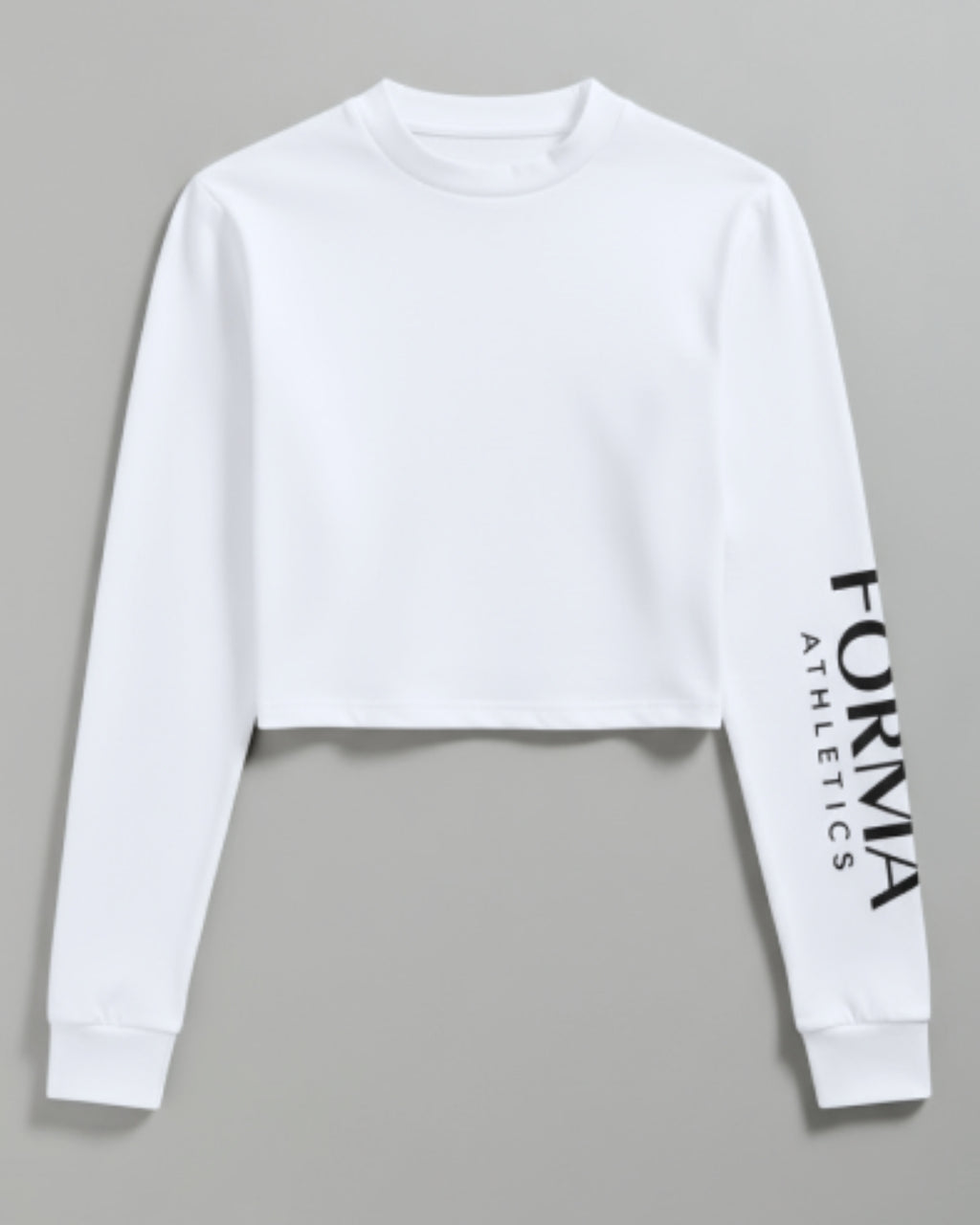 FORMA Athletics x Cotton Citizen Crop Long Sleeve in White