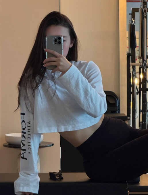 FORMA Athletics x Cotton Citizen Crop Long Sleeve in White