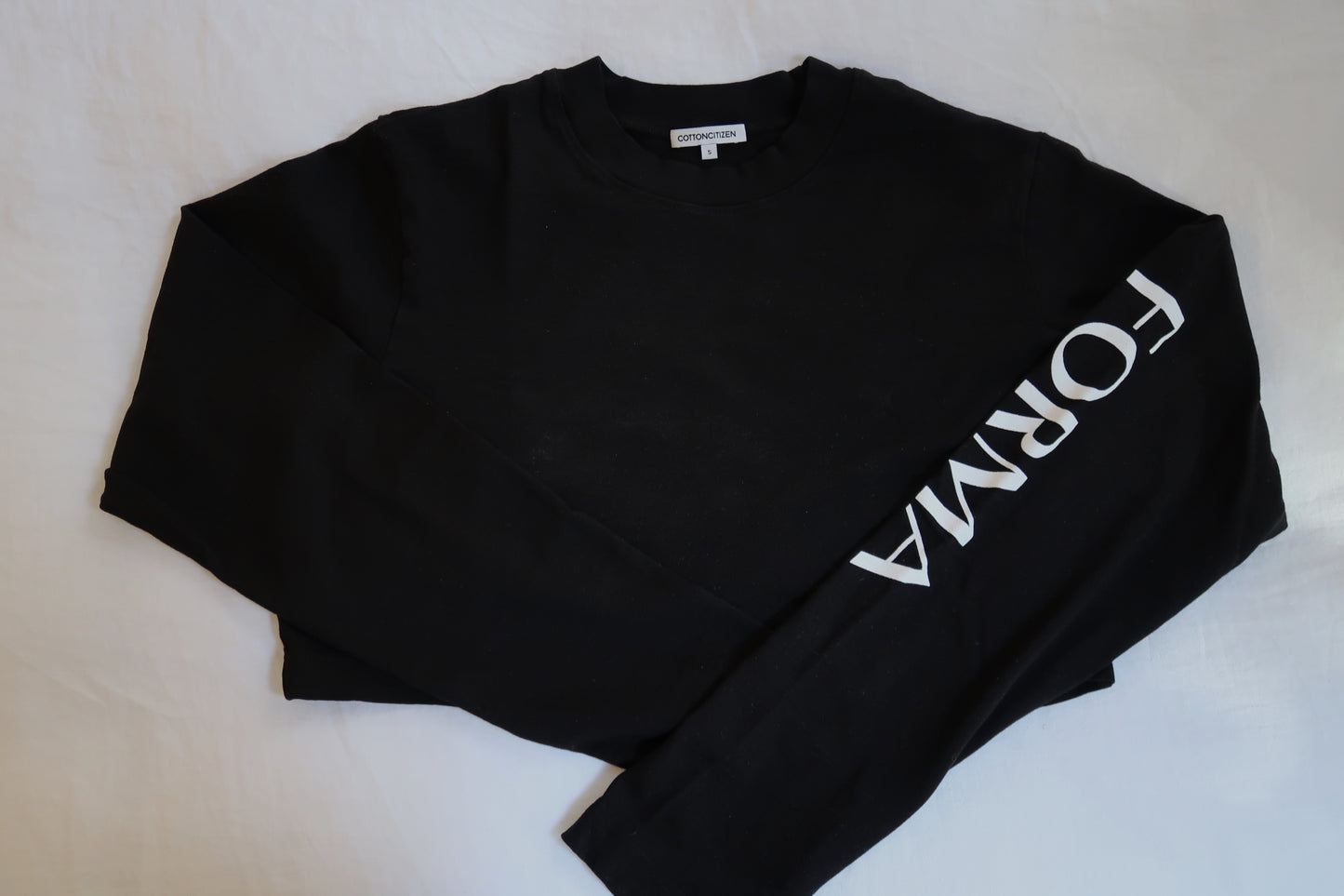 FORMA Athletics x Cotton Citizen Crop Long Sleeve in Black